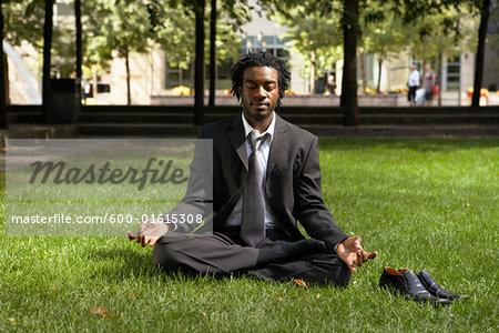 Businessman Meditating