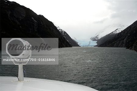 Ansicht des Kanals vom Kreuzfahrtschiff, Beagle-Kanal, Chile, Patagonien