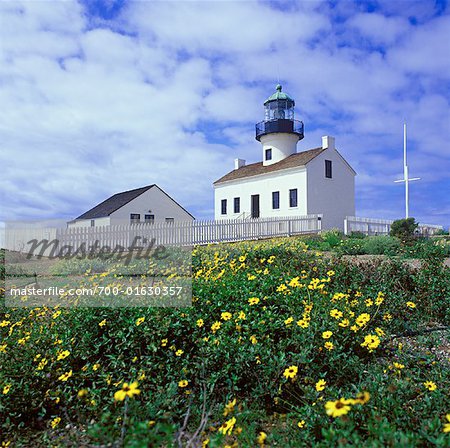 Vieux phare de Point Loma, San Diego, Californie, USA