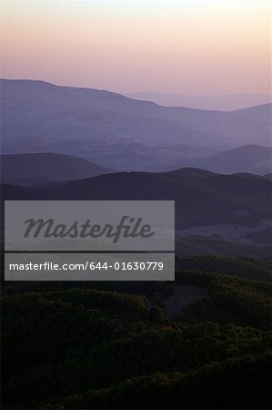 Berge bei Sonnenuntergang