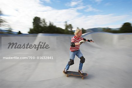 Skateboarder on Ramp