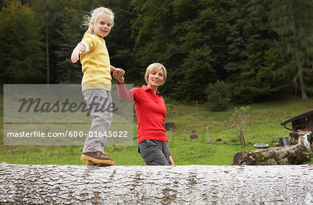 Mother and Daughter Outdoors Mother and Daughter Outdoors