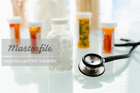 Pills and Stethoscope