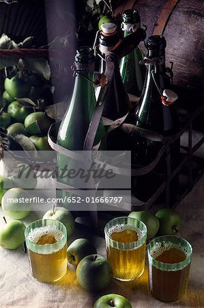 Cider and apples