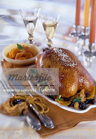 Roast duck, dried fruit marmelade Emile Jung