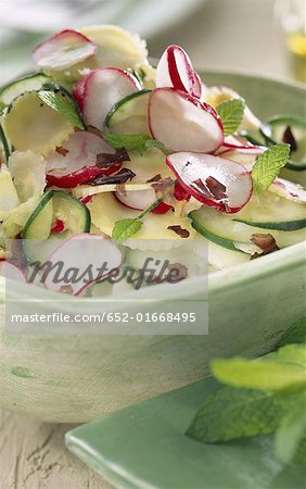 Cucumber and mint salad