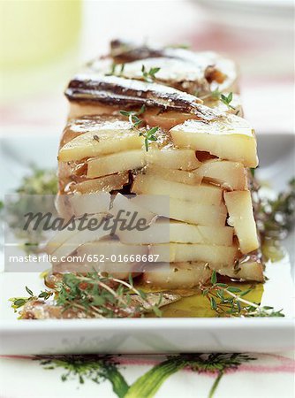 Pressed potatoes with thyme from the island of Ré