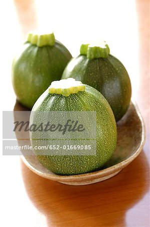 round courgettes