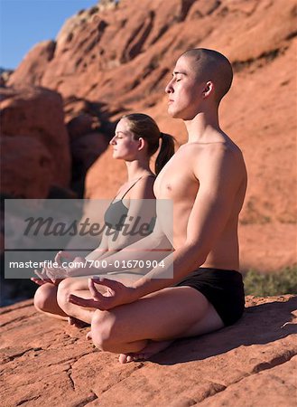 Couple Meditating