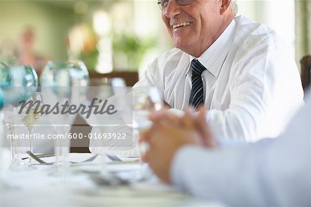 Businessman in Restaurant