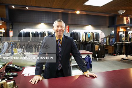 Sales Associate in Men's Clothing Store