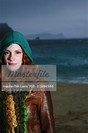 Portrait of Woman by Shoreline