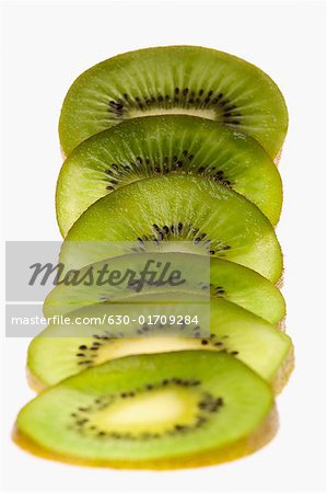 Gros plan des tranches de fruits kiwi