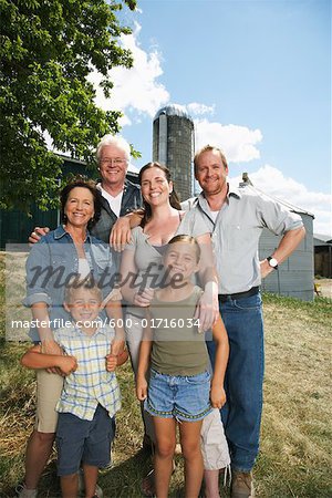 Portrait of Farm Family