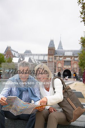 Couple at Rijksmuseum, Amsterdam, Netherlands