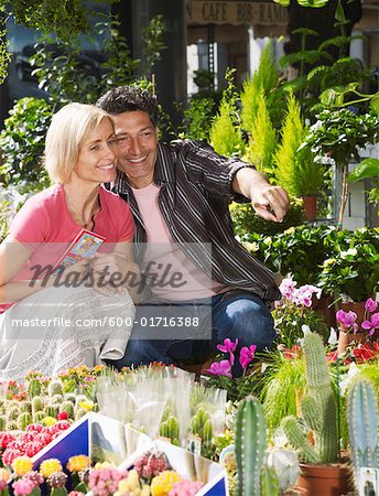 Couple in Flower Shop