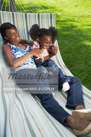 Mother and Daughter on Hammock