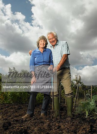 Portrait of Couple in Garden
