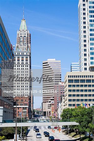 Skyscrapers in a city, Baltimore, Maryland, USA