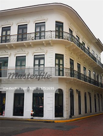 Low angle view of a building in a city, Old Panama, Panama City, Panama