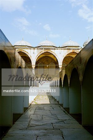Intérieur d'une mosquée, Istanbul, Turquie