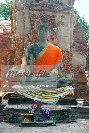 Statue of Buddha in a temple, Sukhothai, Thailand