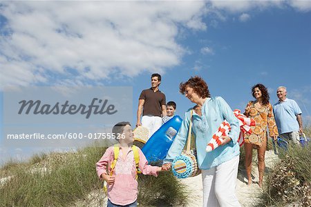 Familie am Strand