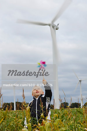 Boy with Pinwheel