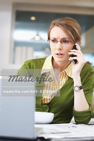 Woman Talking on Cell Phone