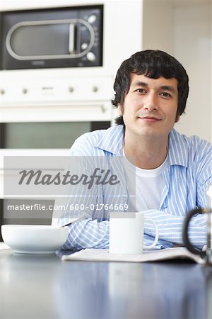Portrait of Man in Kitchen