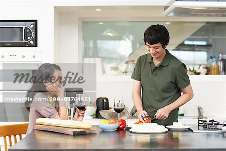 Couple in Kitchen