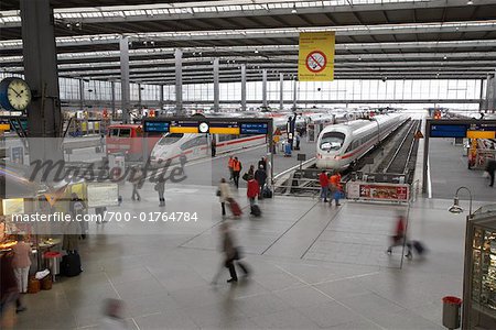 Gare centrale de Munich, Munich, Allemagne