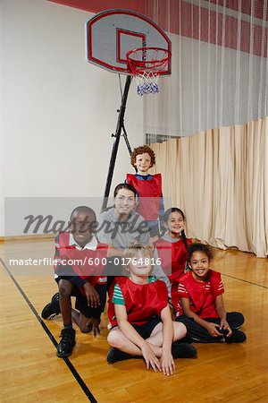 Portrait de l'équipe de basket-ball