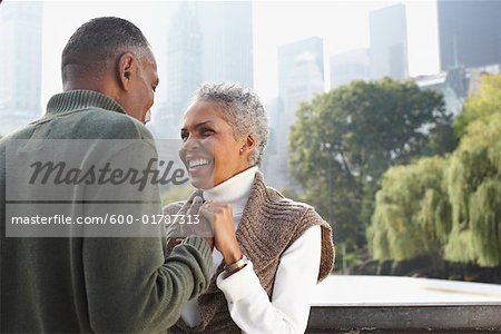 Couple by Water, New York City, New York, USA