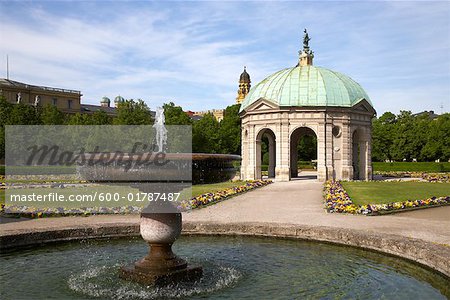 Water Fountain and Pavilion for the Goddess Diana, Hofgarten, Munich, Germany