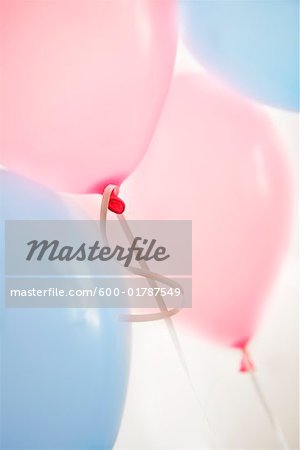 Pink and Blue Balloons