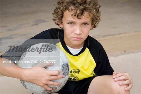 Portrait du joueur de football