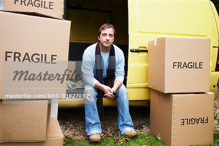 Man with Van and Moving Boxes