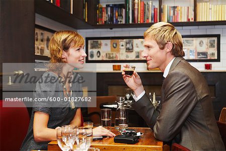 Couple in Restaurant