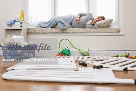 Pregnant Woman Napping