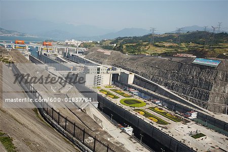 Drei Schluchten-Staudamm, Jangtse, Hubei, China