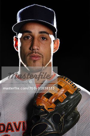 Portrait du joueur de Baseball