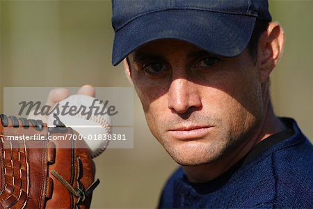 Porträt von Baseball-Pitcher