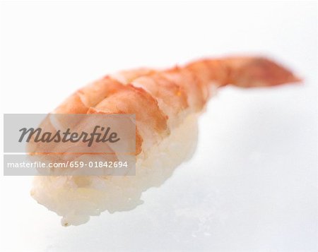 Une crevette Nigiri Sushi