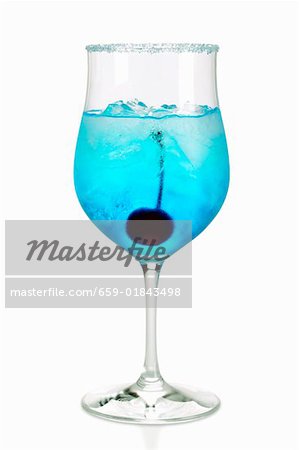 Cocktail avec Curaçao bleu