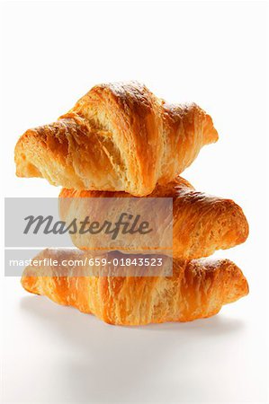Croissants, in a pile