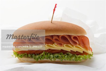 Sub Sandwich auf Sandwich-Packung