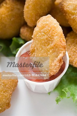 Trempette Nugget de poulet au ketchup