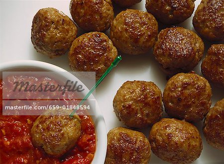 Meatballs with spicy sauce