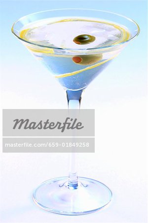 Martini with olive Martini with olive